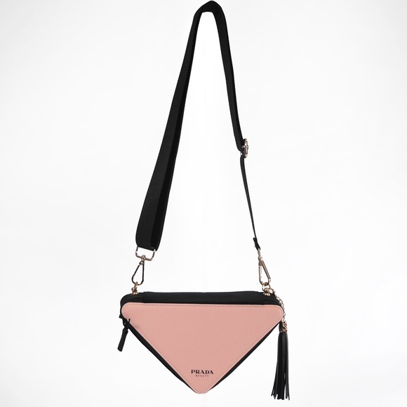 Prada Crossbody Triangle Bag with Dust Bag NEW - Picture 3 of 8